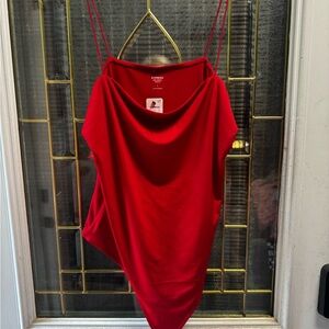 Express Red bodysuit